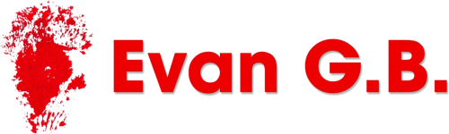 Evan GB logo con texto sin fondo